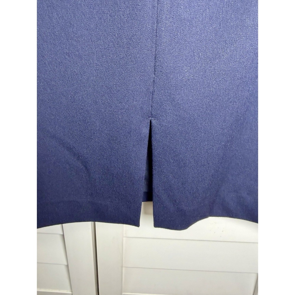 Express Stretch Pencil Skirt Minimalist Office Pockets Women's Size 8 Navy NWT - Picture 7 of 9
